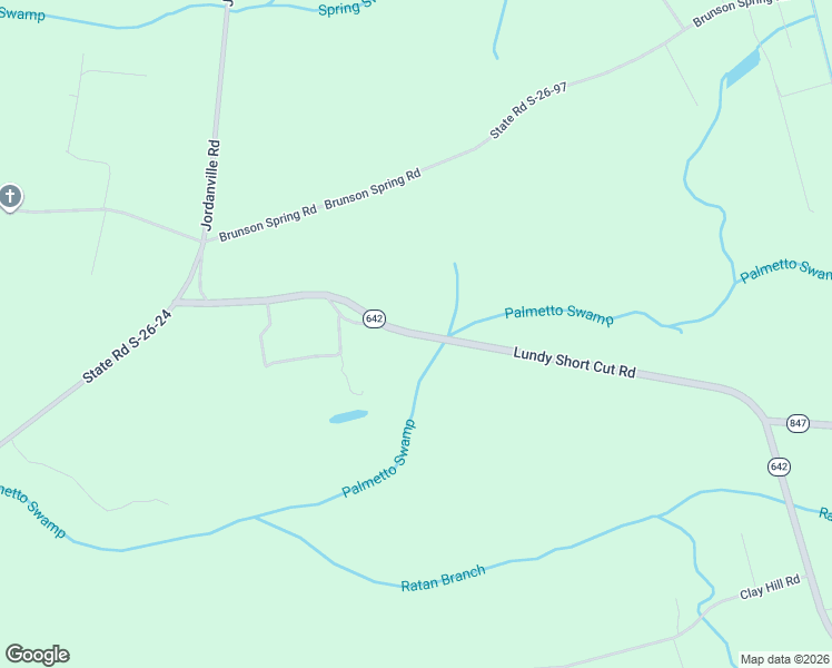 map of restaurants, bars, coffee shops, grocery stores, and more near State Highway 642 in GALIVANTS FRY