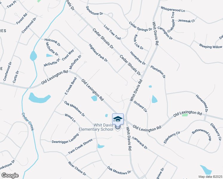 map of restaurants, bars, coffee shops, grocery stores, and more near 420 Midlands Place in Athens