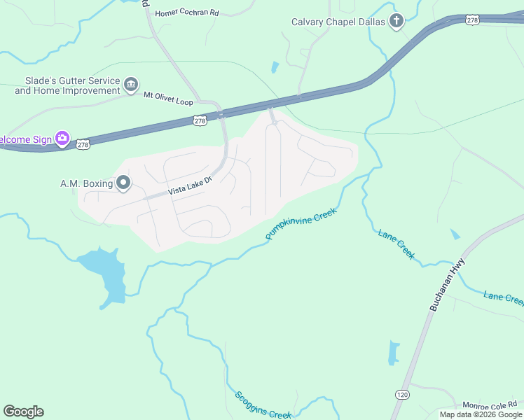 map of restaurants, bars, coffee shops, grocery stores, and more near 152 West Skyline View in Dallas