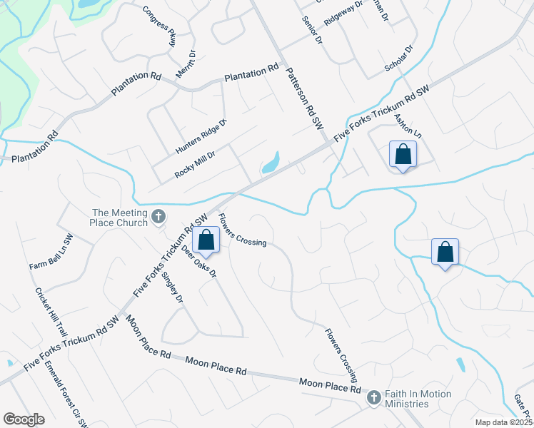 map of restaurants, bars, coffee shops, grocery stores, and more near 1981 Sumter Court in Lawrenceville