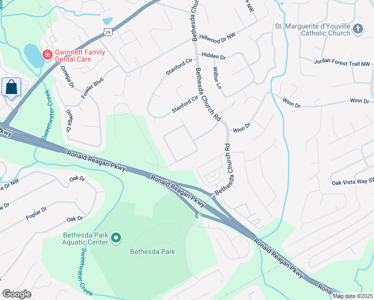map of restaurants, bars, coffee shops, grocery stores, and more near 3249 Sir Gregory Manor Northwest in Lawrenceville