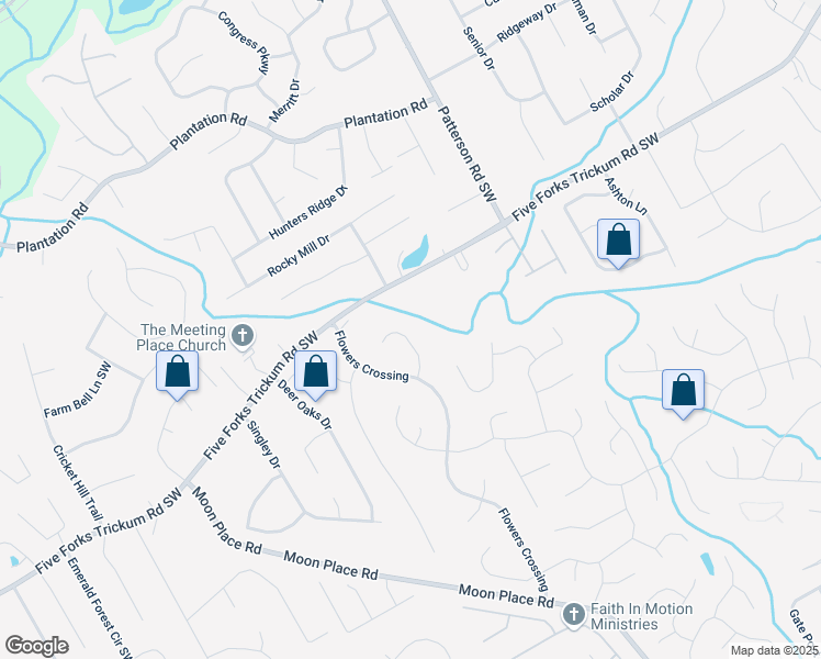 map of restaurants, bars, coffee shops, grocery stores, and more near 1981 Sumter Court in Lawrenceville