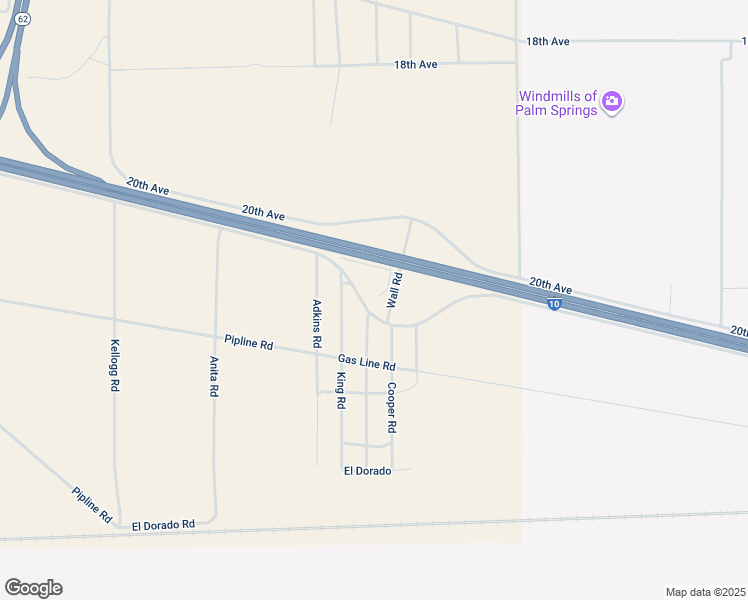 map of restaurants, bars, coffee shops, grocery stores, and more near Garnet Road in Riverside County