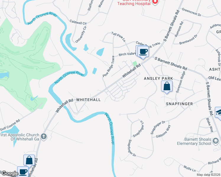 map of restaurants, bars, coffee shops, grocery stores, and more near in Athens