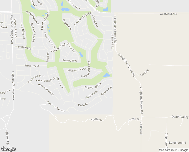 map of restaurants, bars, coffee shops, grocery stores, and more near 4914 Copper Creek Drive in Banning