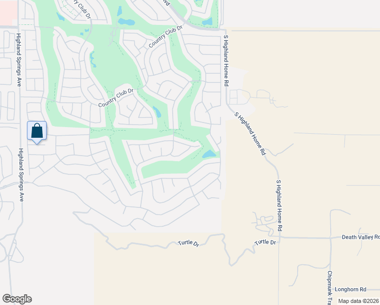 map of restaurants, bars, coffee shops, grocery stores, and more near 4914 Copper Creek Drive in Banning