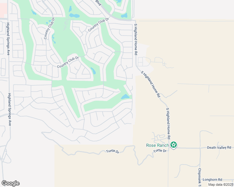 map of restaurants, bars, coffee shops, grocery stores, and more near 4802 Mission Hills Drive in Banning