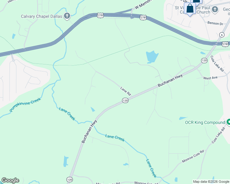 map of restaurants, bars, coffee shops, grocery stores, and more near 205 Lane Road in Dallas