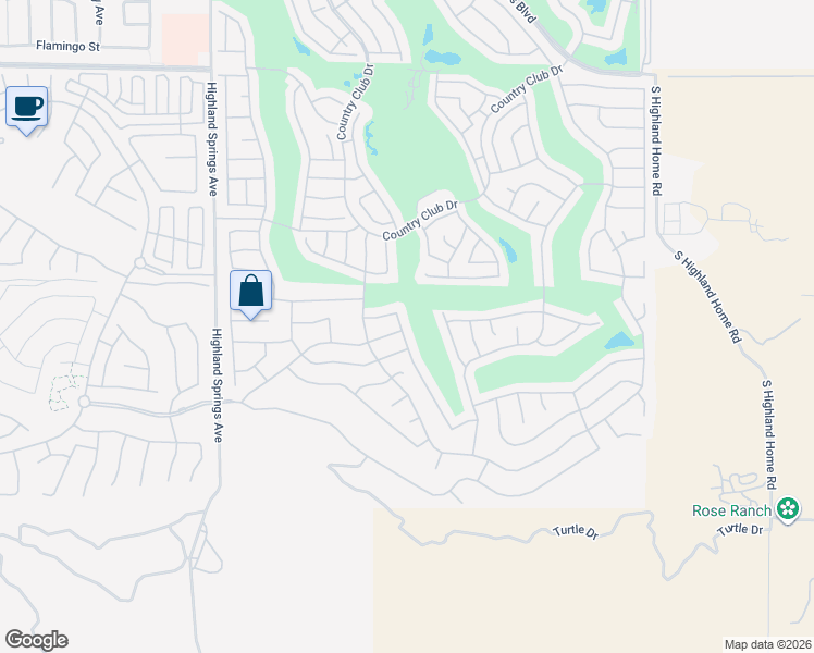 map of restaurants, bars, coffee shops, grocery stores, and more near 1479 Crystal Downs Street in Banning