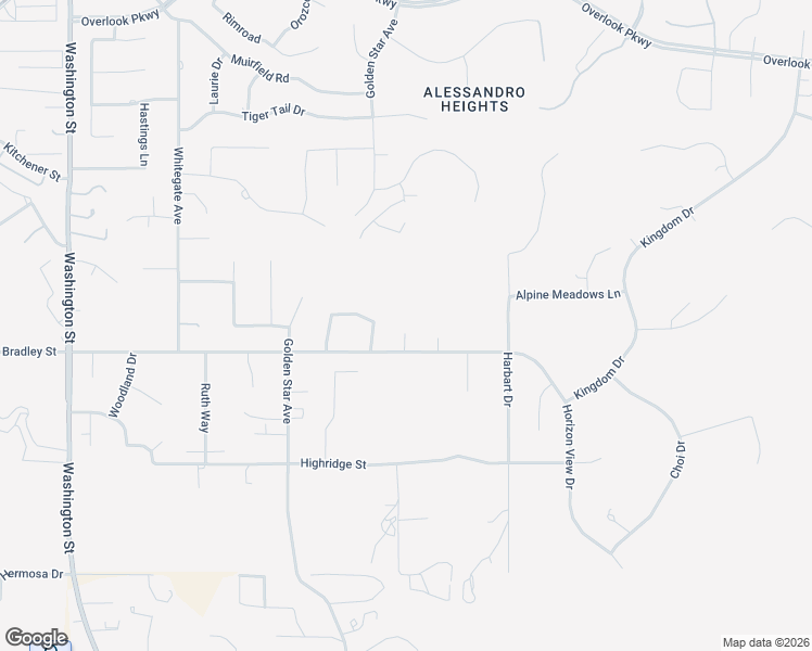 map of restaurants, bars, coffee shops, grocery stores, and more near 7844 Eastgate Court in Riverside