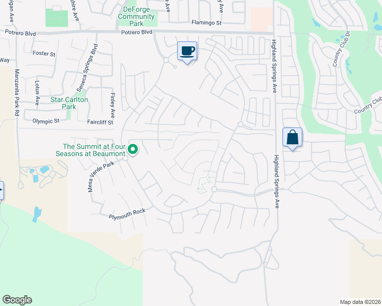 map of restaurants, bars, coffee shops, grocery stores, and more near 1560 Timberline in Beaumont