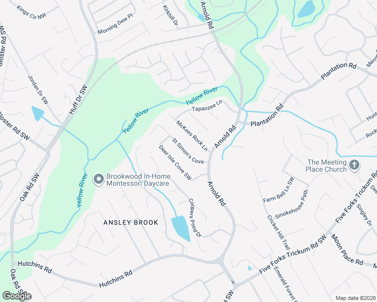 map of restaurants, bars, coffee shops, grocery stores, and more near 370 Saint Simon's Cove in Lawrenceville