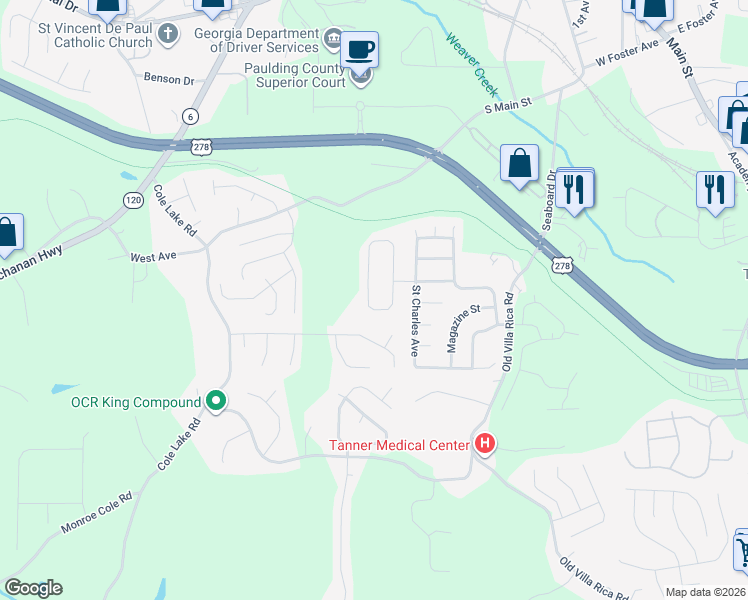 map of restaurants, bars, coffee shops, grocery stores, and more near 149 Saint Ann Circle in Dallas
