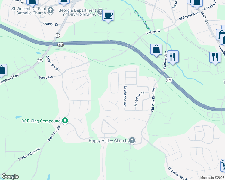 map of restaurants, bars, coffee shops, grocery stores, and more near 149 Saint Ann Circle in Dallas