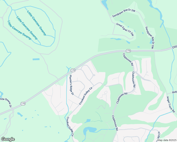 map of restaurants, bars, coffee shops, grocery stores, and more near 124 Forest Walk Southwest in Sunset Beach