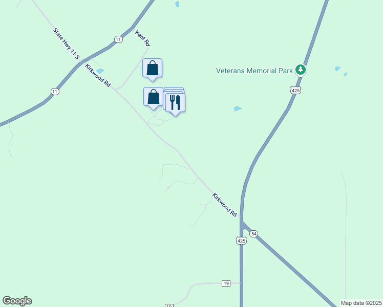 map of restaurants, bars, coffee shops, grocery stores, and more near 371 Kirkwood Road in Star City