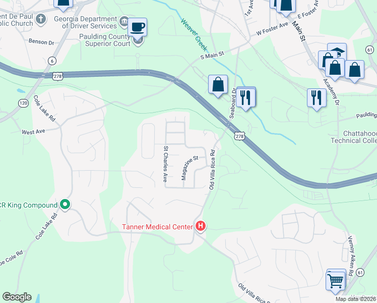 map of restaurants, bars, coffee shops, grocery stores, and more near 221 Lafayette Street in Dallas