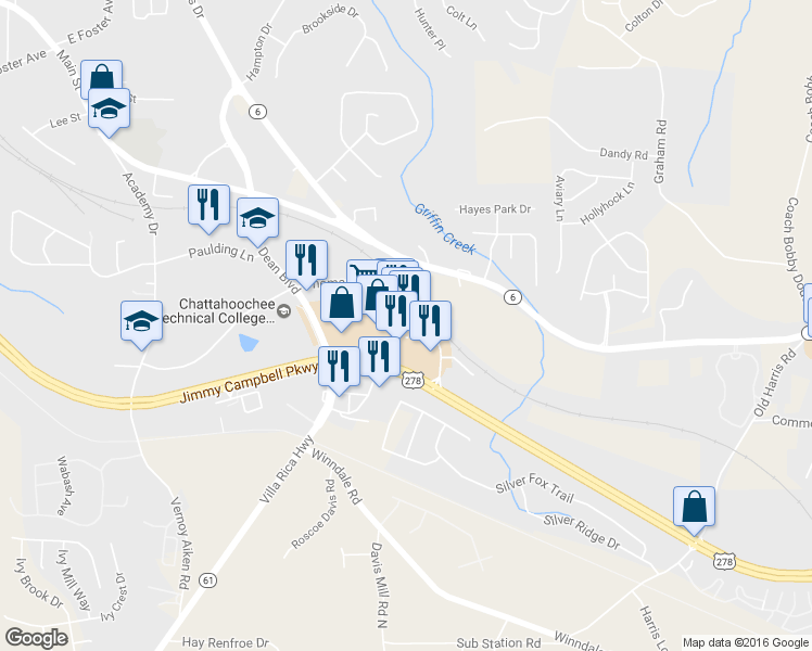 map of restaurants, bars, coffee shops, grocery stores, and more near 457 Nathan Dean Boulevard in Dallas