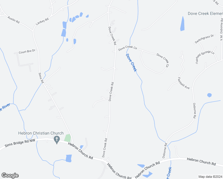 map of restaurants, bars, coffee shops, grocery stores, and more near 101 Dove Creek Road in Winder