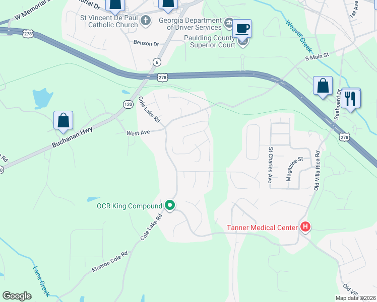map of restaurants, bars, coffee shops, grocery stores, and more near 325 Trailside Drive in Dallas