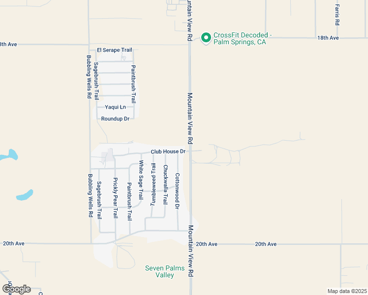 map of restaurants, bars, coffee shops, grocery stores, and more near 67944 Club House Drive in Desert Hot Springs