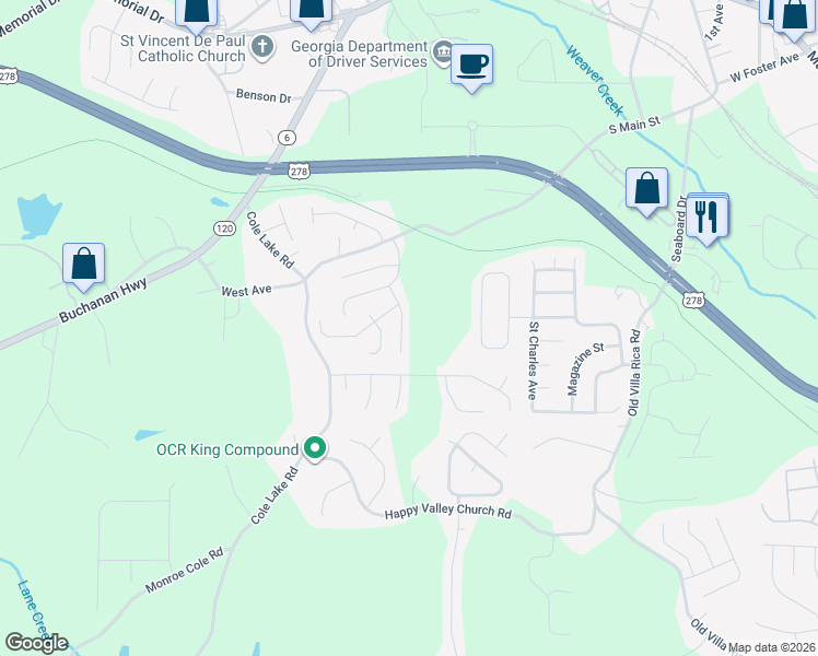 map of restaurants, bars, coffee shops, grocery stores, and more near 209 West Bridge Park in Dallas