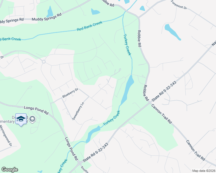map of restaurants, bars, coffee shops, grocery stores, and more near 104 Blackberry Lane in Lexington