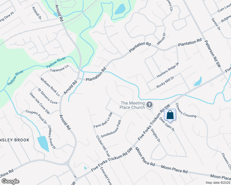 map of restaurants, bars, coffee shops, grocery stores, and more near 453 Cricket Ridge Court in Lawrenceville