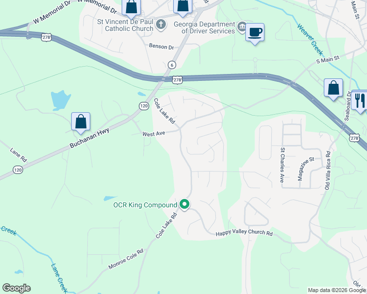 map of restaurants, bars, coffee shops, grocery stores, and more near 225 Comet Court in Dallas
