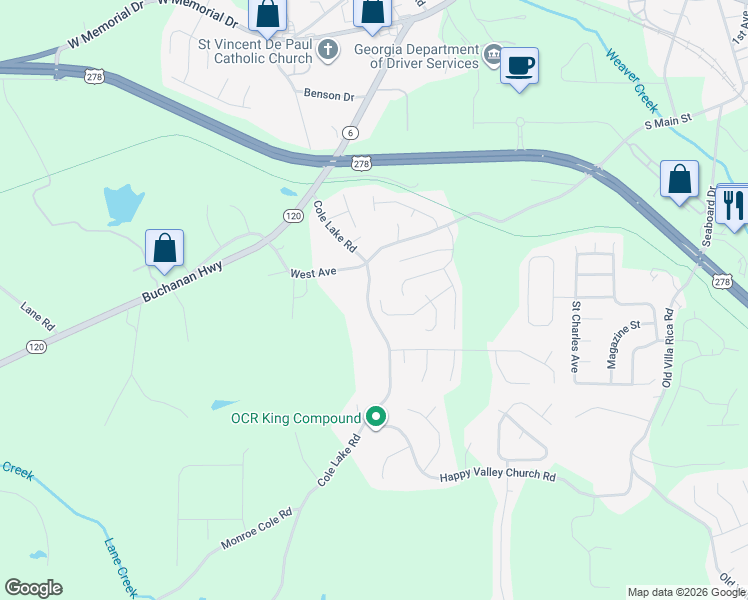map of restaurants, bars, coffee shops, grocery stores, and more near 225 Comet Court in Dallas