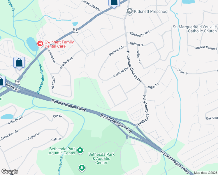 map of restaurants, bars, coffee shops, grocery stores, and more near 3267 Sir Scott Court Northwest in Lawrenceville