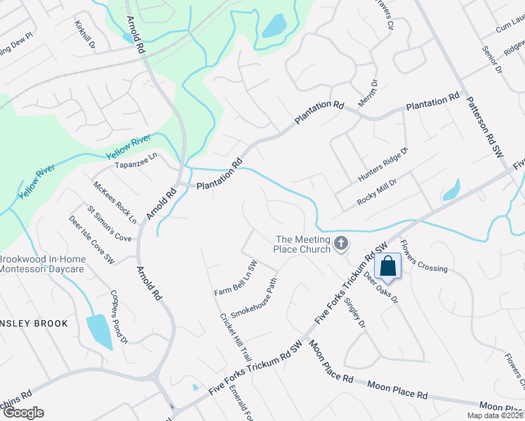 map of restaurants, bars, coffee shops, grocery stores, and more near 464 Cricket Ridge Court in Lawrenceville