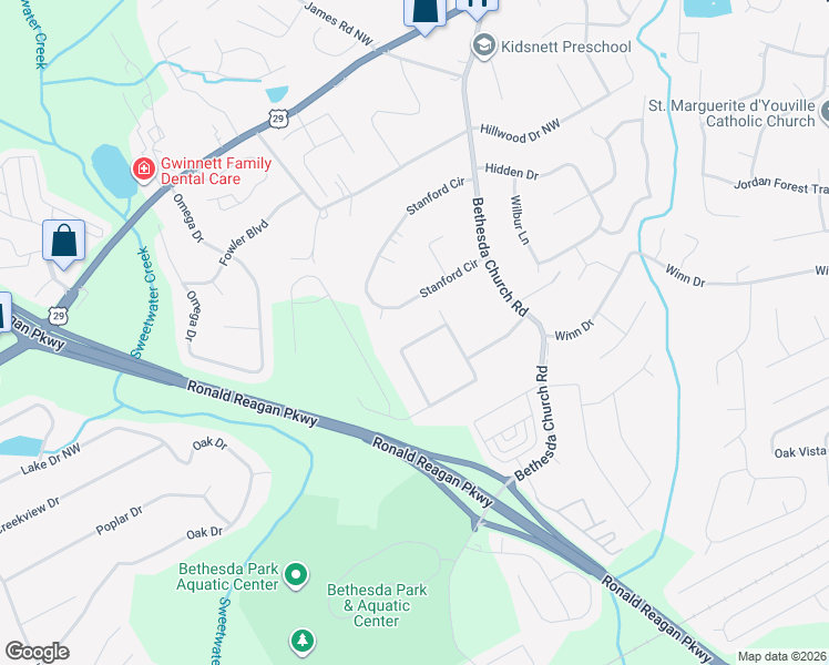 map of restaurants, bars, coffee shops, grocery stores, and more near 3267 Sir Scott Court Northwest in Lawrenceville