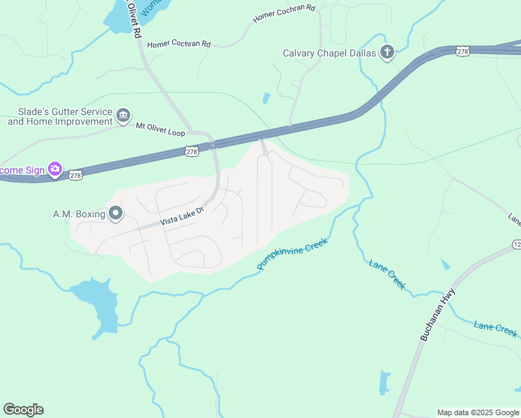 map of restaurants, bars, coffee shops, grocery stores, and more near 133 West Skyline View in Dallas