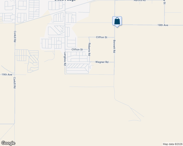 map of restaurants, bars, coffee shops, grocery stores, and more near 18131 Langlois Road in Desert Hot Springs