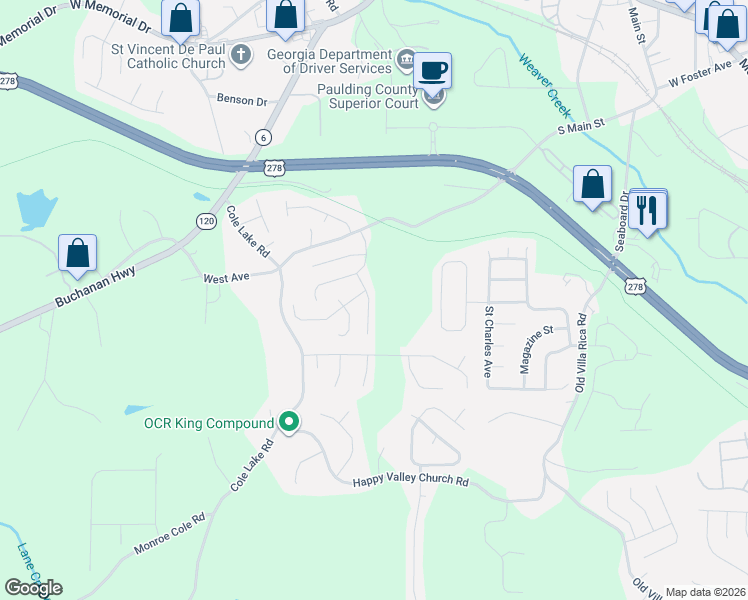 map of restaurants, bars, coffee shops, grocery stores, and more near 207 West Bridge Park in Dallas