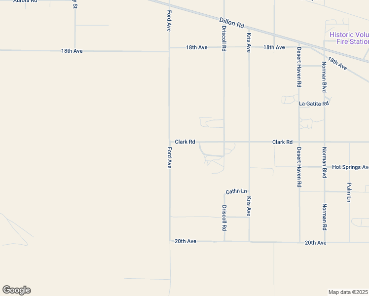 map of restaurants, bars, coffee shops, grocery stores, and more near 19100 Ford Avenue in Desert Hot Springs
