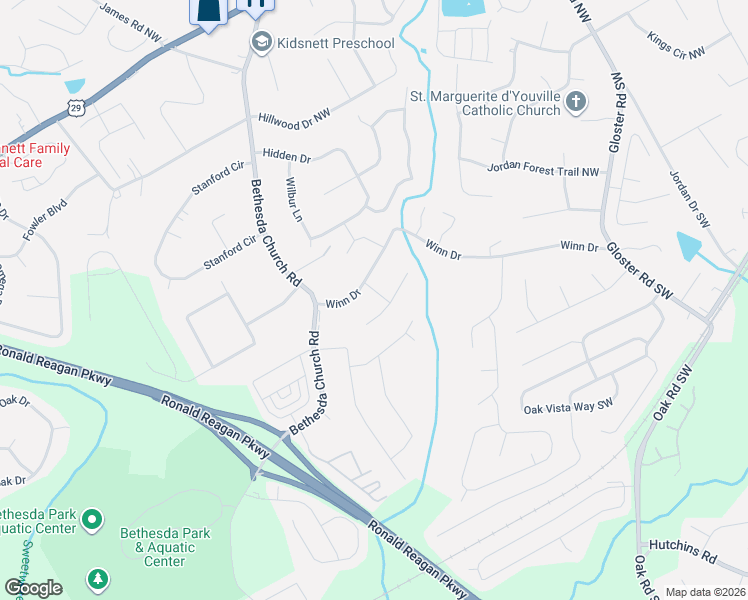 map of restaurants, bars, coffee shops, grocery stores, and more near 56 Dempsey Drive in Lawrenceville