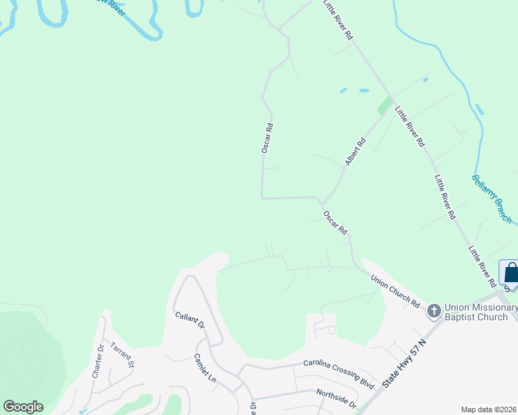 map of restaurants, bars, coffee shops, grocery stores, and more near 1273 Oscar Road in Little River