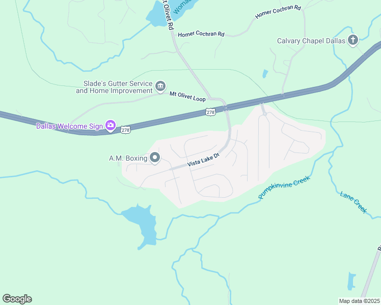 map of restaurants, bars, coffee shops, grocery stores, and more near 128 Omega Court in Dallas