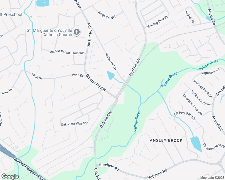 map of restaurants, bars, coffee shops, grocery stores, and more near 2748 Chamberlain Court in Lawrenceville