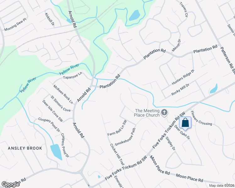 map of restaurants, bars, coffee shops, grocery stores, and more near 441 Battersea Drive in Lawrenceville