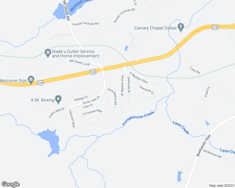 map of restaurants, bars, coffee shops, grocery stores, and more near 305 Providence Road in Dallas