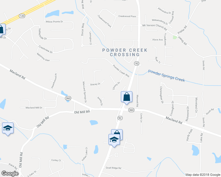 map of restaurants, bars, coffee shops, grocery stores, and more near 168 Christy Drive in Dallas