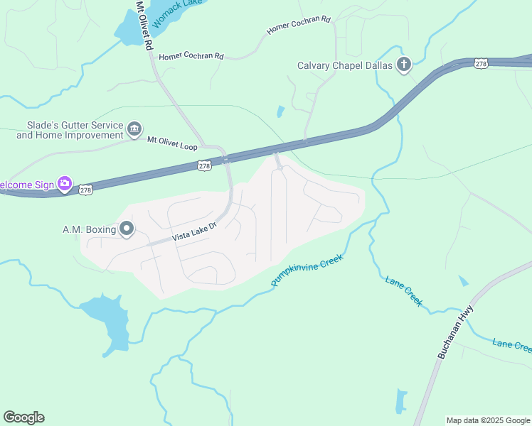 map of restaurants, bars, coffee shops, grocery stores, and more near 128 West Skyline View in Dallas