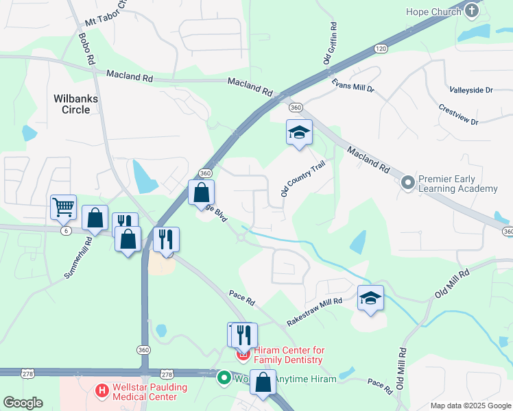 map of restaurants, bars, coffee shops, grocery stores, and more near 120 Brookvalley Crossing in Dallas