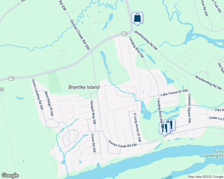 map of restaurants, bars, coffee shops, grocery stores, and more near 1769 Oakbrook Drive Southwest in Ocean Isle Beach