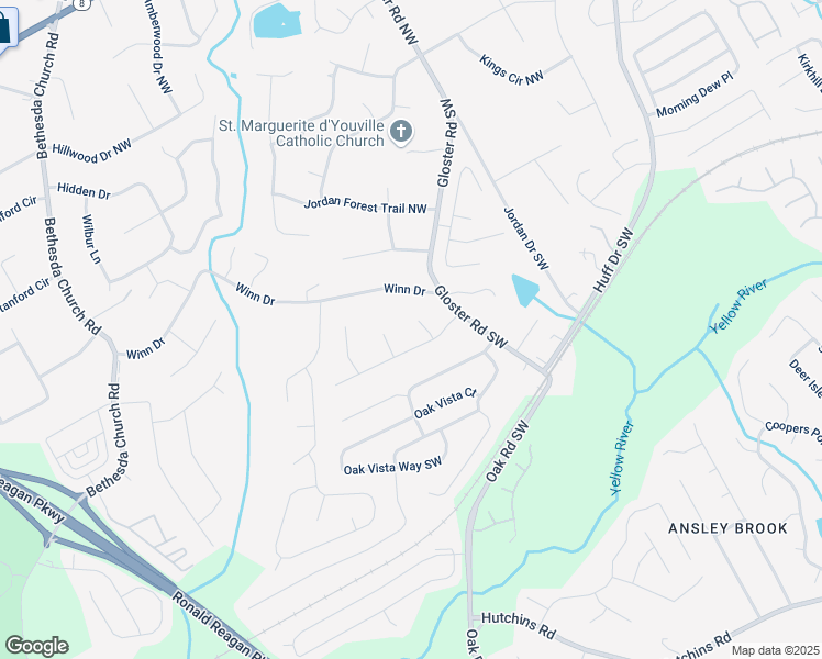 map of restaurants, bars, coffee shops, grocery stores, and more near 87 Earle Court in Lawrenceville