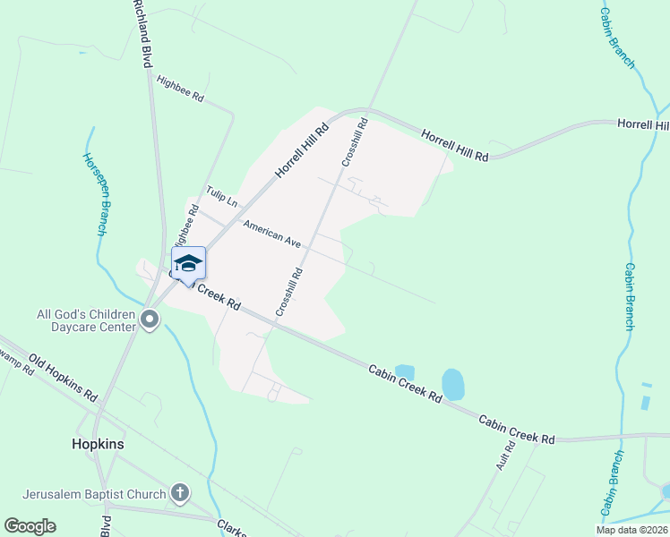 map of restaurants, bars, coffee shops, grocery stores, and more near 219 American Avenue in Hopkins