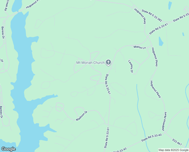 map of restaurants, bars, coffee shops, grocery stores, and more near Ashland Drive in McCormick